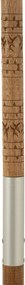 Čierny slnečník s drevenou tyčou Lorie Wood - ∅ 200*260 cm