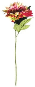 Umelá kvetina Dahlia ružovo-žltá, 68 cm