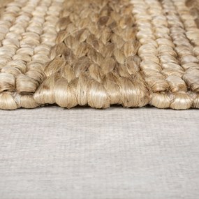 Flair Rugs, Kusový koberec Drew Braid Stripe Natural, 200x290, béžová, chodba / predsieň