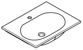 GROHE 3956800H - Umývadlo ESSENCE 600 × 460 mm keramika/biela