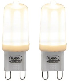 Sada 2 G9 stmievateľných LED žiaroviek 3W 280lm 2700K