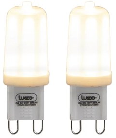 Sada 2 stmievateľných LED žiaroviek G9 3W 280 lm 2700K