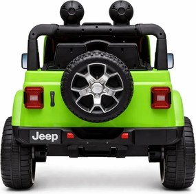 LEAN CARS Jeep Rubicon 4x4 batéria auto zelená