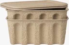 Úložné škatuľky z papierovej hmoty Pulp, H 18 cm, 2 ks