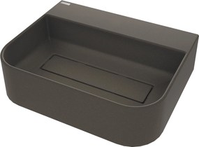 Deante Arnika, granitové umývadlo na dosku 505x405x135 mm, antracitová, DEA-CQA_TU5S