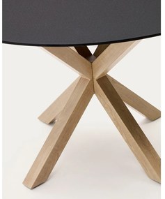 Okrúhly jedálenský stôl so sklenenou doskou ø 120 cm Argo – Kave Home