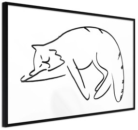 Artgeist Plagát - Cat's Dreams [Poster] Veľkosť: 60x40, Verzia: Čierny rám
