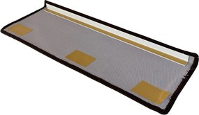 Vopi Nášľapy na schody Geneve hnedý obdĺžnik, samolepiaci - 24x65 obdĺžnik (rozmer vrátane ohybu)