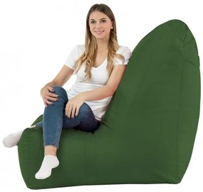 Moderné kreslo DISTINTO tmavo zelené (OUTDOOR)