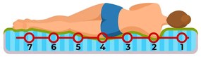 TEXPOL Obľúbený PUR matrac NOA (AKCIA) Rozmer: 195x80