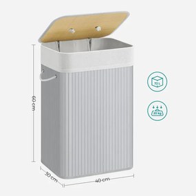 Ručne tkaný kôš na bielizeň 72 l LCB010G01