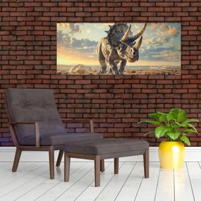 Obraz - Triceratops (120x50 cm)