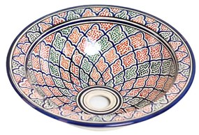 Orientálne ručne maľované umývadlo FES 06