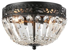 Markslöjd 108598 - Stropné svietidlo ETIENNE 2xE14/40W/230V čierna