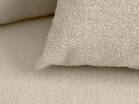 Rozkladacia obojstranná sedacia súprava do L SMART BOUCLE 232x143 cm, krémová