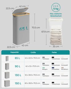 Kôš na bielizeň 65L LCB506G01