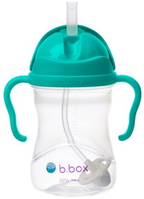 Hrnček so slamkou - nefritovozelený 240 ml