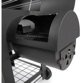 Fieldmann - Gril na drevené uhlie s údiarňou čierna