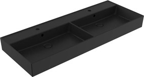 Dvojumývadlo SAT Infinitio 120,4x46,5 cm černá mat SATINF212046BKM