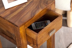 Dizajnový odkladací stolík Las Palmas 70 cm Sheesham