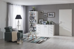 Úzká komoda Mega 139, biela