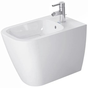 DURAVIT Happy D.2 samostatne stojací bidet ku stene, s otvorom, s prepadom, 365 x 570 mm, biela, 2267100000