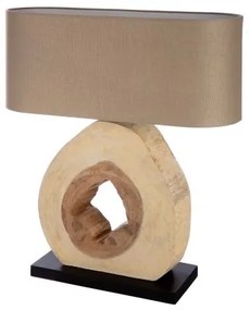 Drevená stolná lampa do obývačky TRUNK