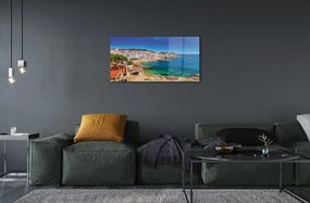 Sklenený obraz Španielsko coast beach city 100x50 cm
