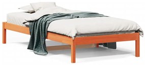 Denná posteľ voskovo hnedá 90x200 cm borovicový masív 844405