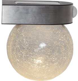 Vonkajšie nástenné solárne LED svietidlo Star Trading Glory, výška 14,5 cm