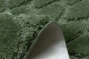 Kúpeľňový koberček SUPREME LINES kamienky, zelený