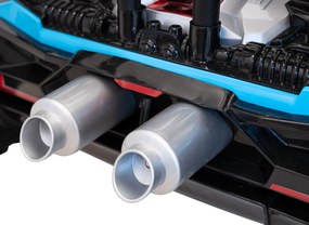 Ramiz Detská pretekárska bugina na batérie 5 Modrá + motory 2x200W + diaľkové ovládanie + zvuková LED dióda + pomalý štart