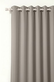 Záves na krúžkoch HOLD tmavobéžový 140x250 cm
