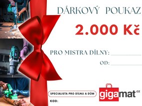 Darčeková poukážka GIGAMAT 2000 CZK