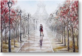 Maľovaný obraz na stenu PARÍŽ 90x60 cm