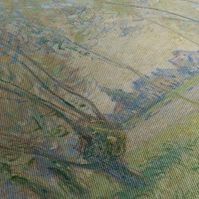 Obraz - Claude Monet, Woman Seated under the Willows, reprodukcia (90x60 cm)