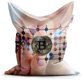 Sablio Sedací vak Bitcoin - 150x100 cm