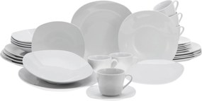 XXXLutz KOMBINOVANÝ SERVIS SQUARE WEISS 30-dielne Creatable - Online Only bytové doplnky - 007768134402
