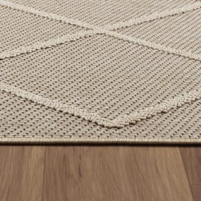 Šnúrkový koberec Patara boho béžový