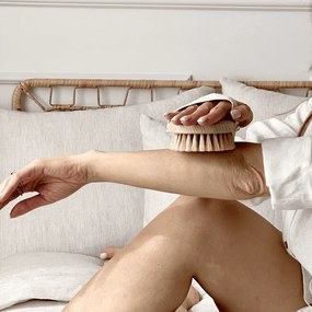 Suchá masážna kefa - diviačie štetiny (stredne tvrdá)