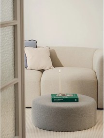 Sivý vlnený taburet Folk – noo.ma