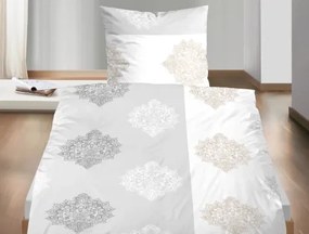 Biber obliečky Alterna, šedé s ornamentami%