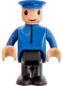 Woody Moderná elektrická mašinka k vláčikodráhe, červená