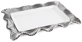 Podnos BETSY 01 biely / strieborný