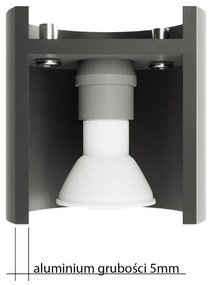 Stropné svietidlo Orbis, 2x sivé kovové tienidlo