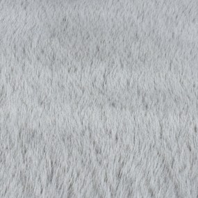 Flair Rugs, Kusový koberec Ivy Faux Fur Grey, 120x170, šedá, obývacia izba