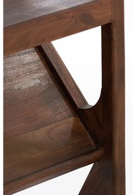 Hnedá knižnica z masívu akácie 120x160 cm Yuki - Light &amp; Living