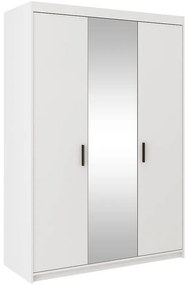 Skriňa Elena 3D biela/zrkadlo