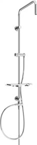 Mexen T, sprchový stĺp, sprchová hadica 150cm, polička, prepínač sprchy, chrómová, 7939399-00