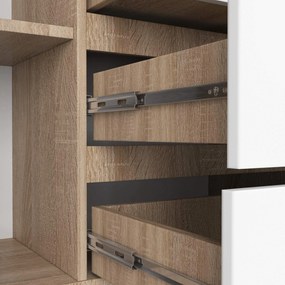 Komoda Tove K 160 cm dub sonoma/biela